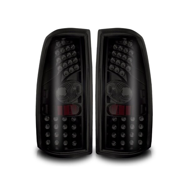 Winjet Led Tail Lights - Black / Smoke CTWJ-0006-BS - main
